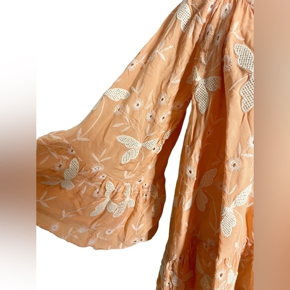 Charina Sarte Papillon Mini Dress - Salmon - Picture 4 of 14